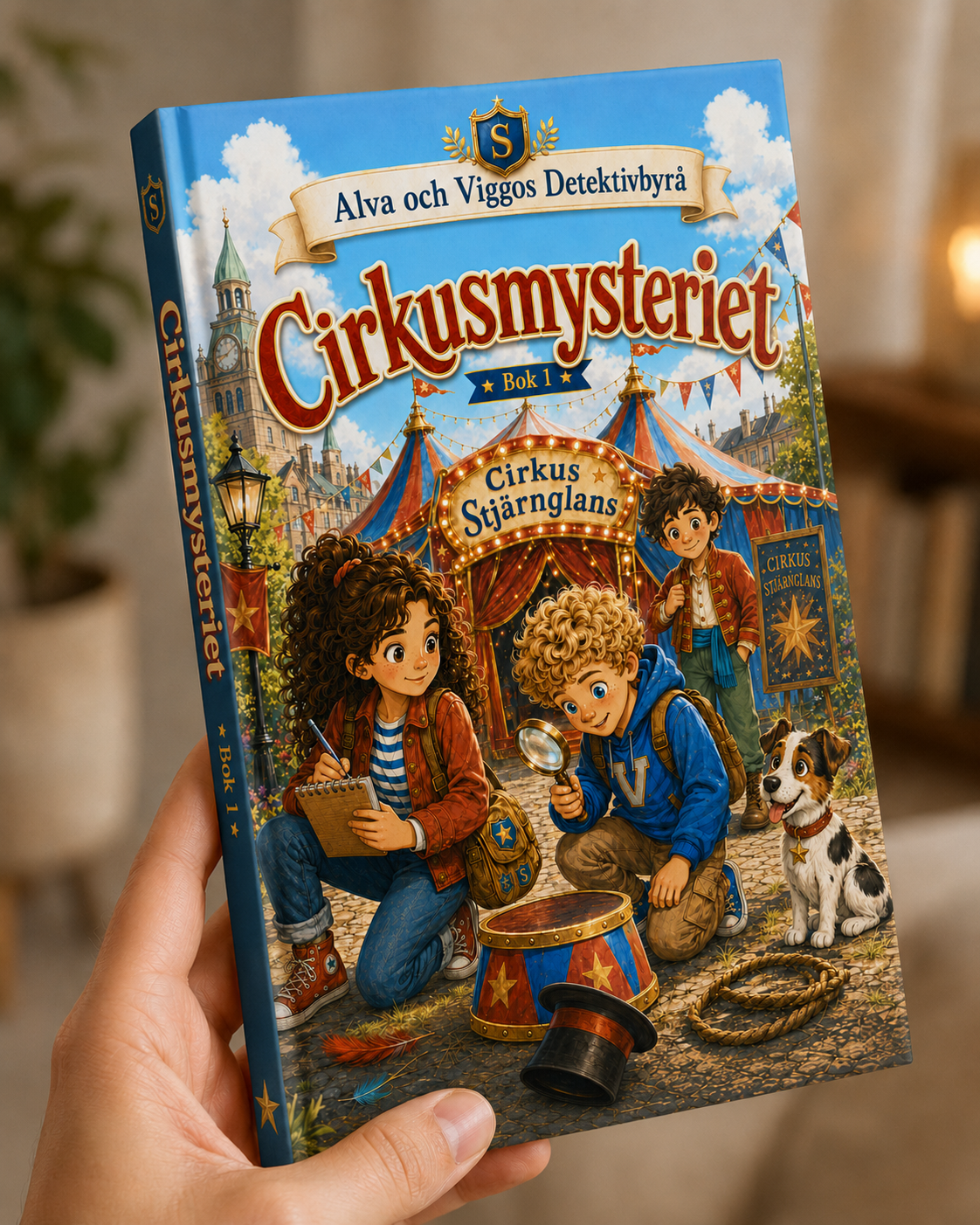 Bokomslag: Cirkusmysteriet – Alva och Viggos Detektivbyrå